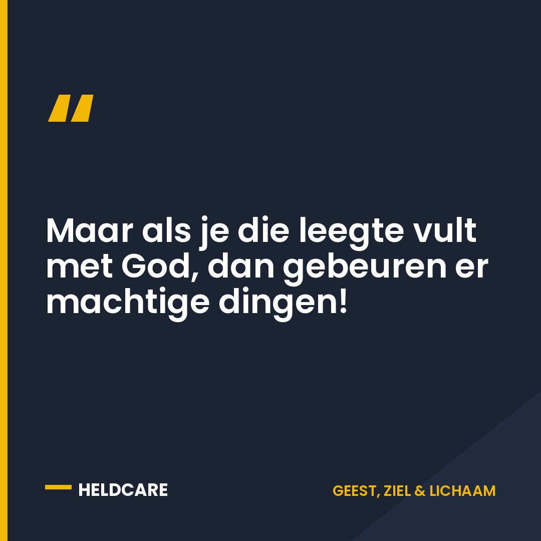 Jij bent de baas, in Christus, over je ziel! (1)